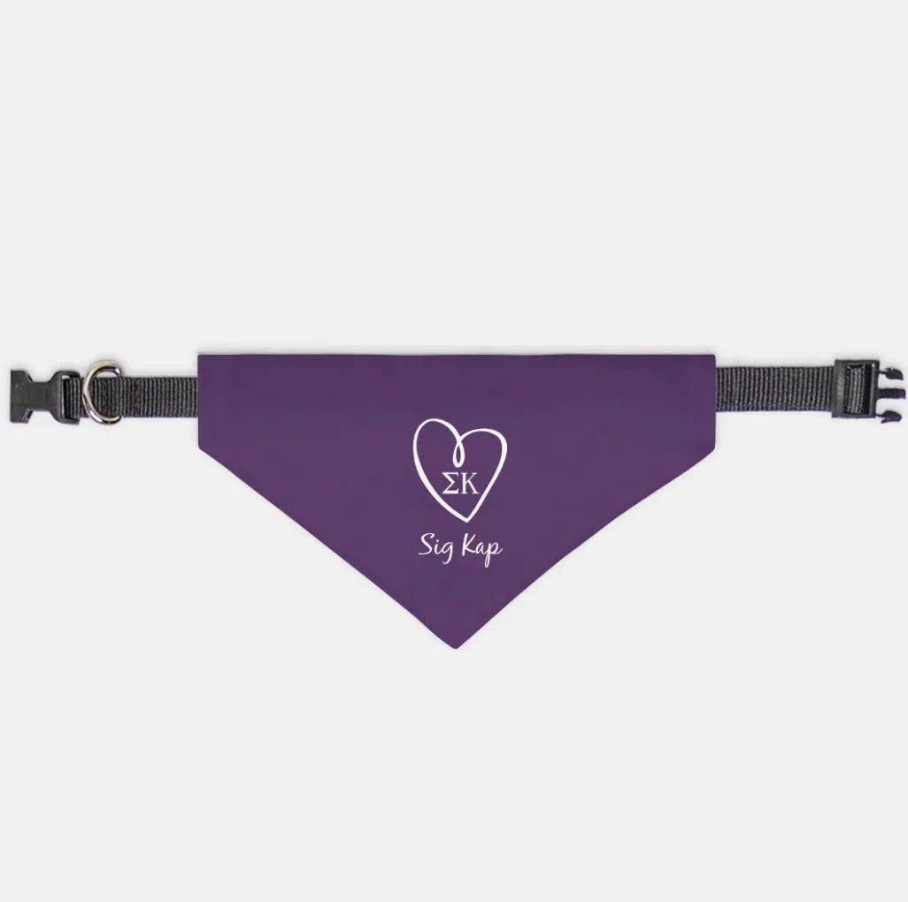 Sig Kap Pet Bandana - Purple Pet Bandanas