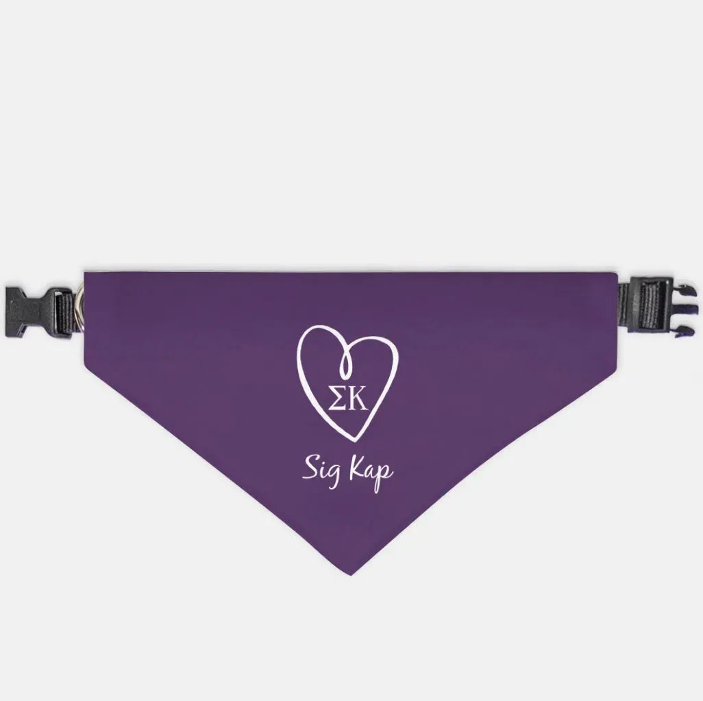 Sig Kap Pet Bandana - Purple Pet Bandanas