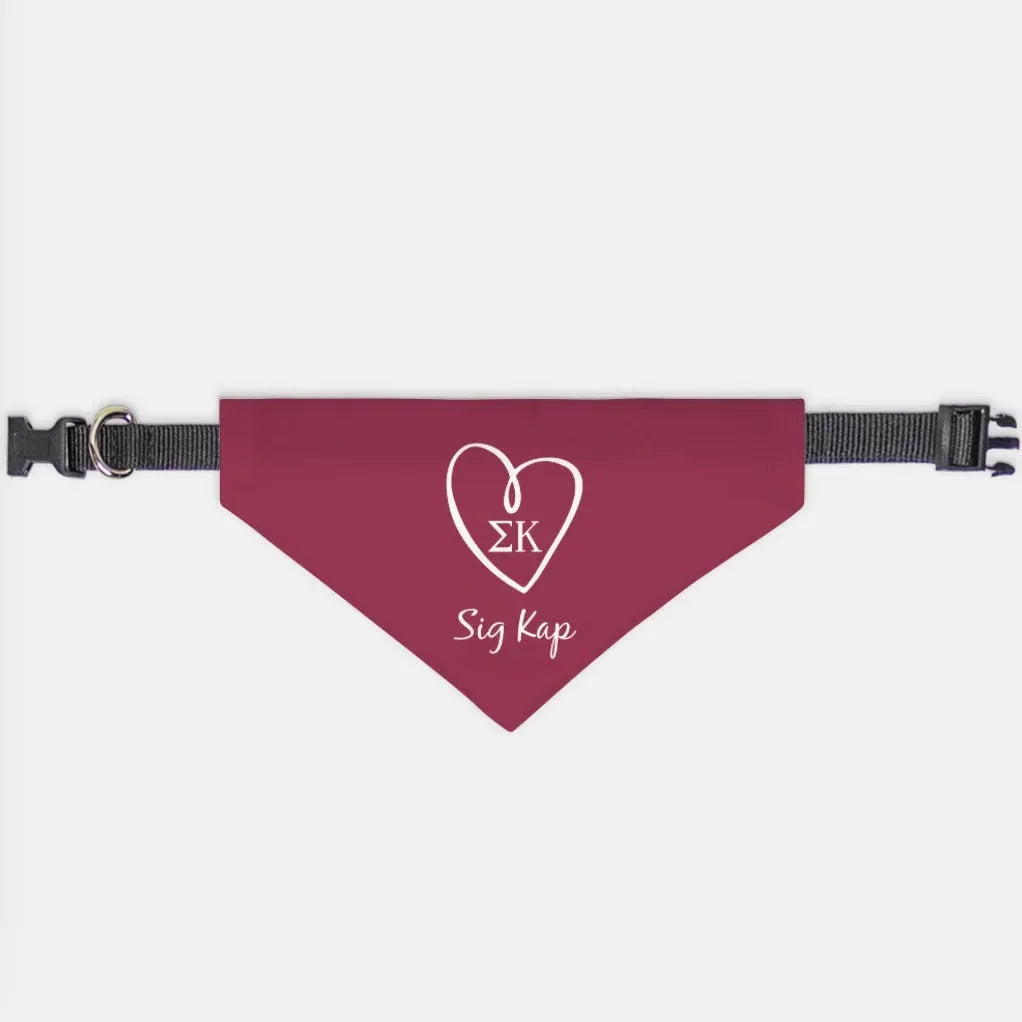 Sig Kap Pet Bandana - Maroon Pet Bandanas