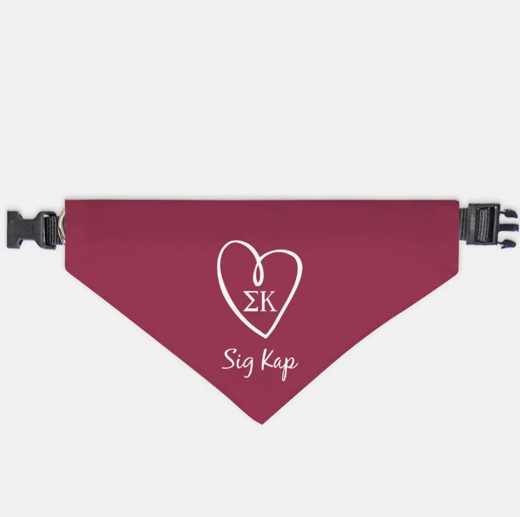 Sig Kap Pet Bandana - Maroon Large Pet Bandanas