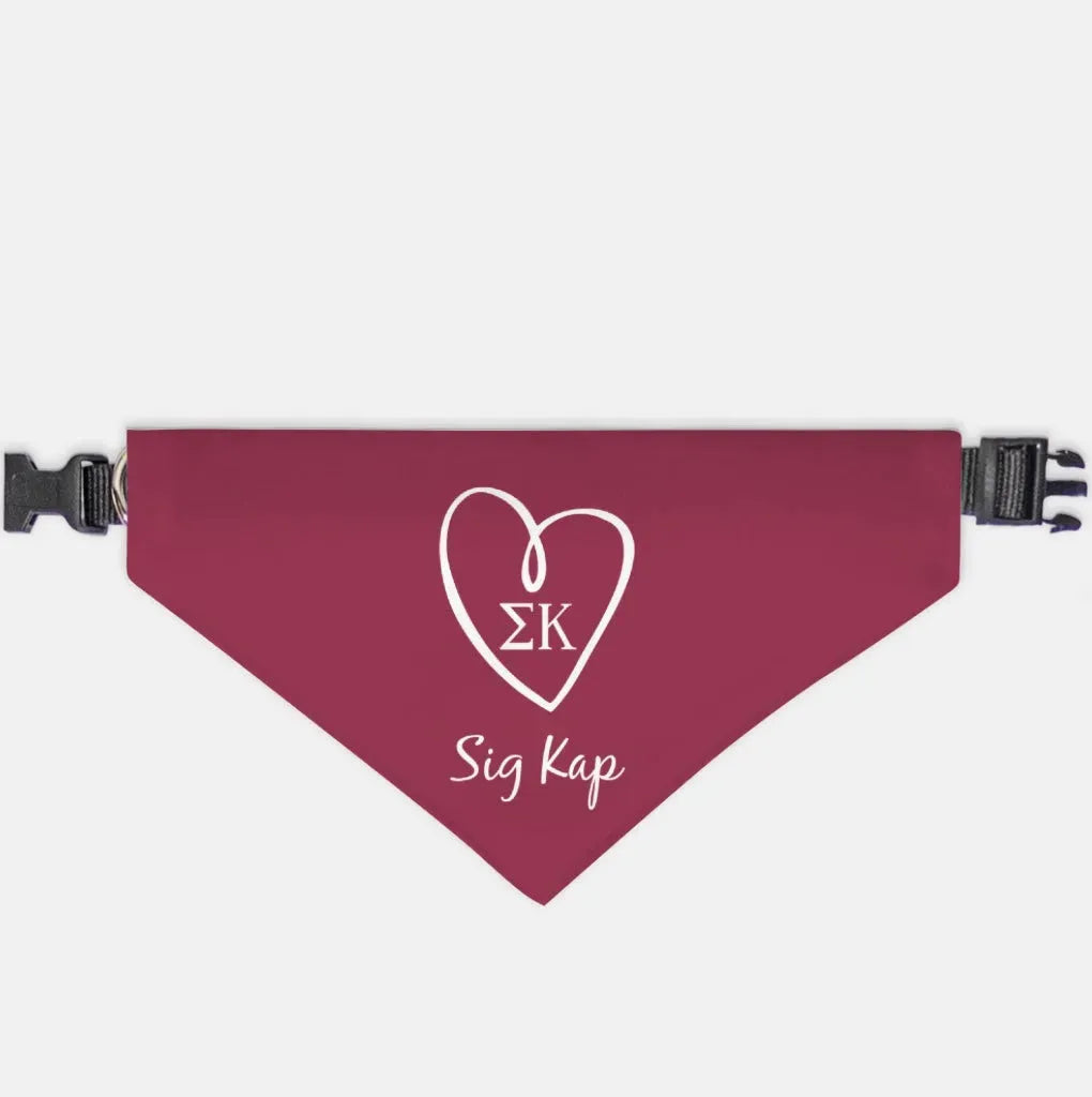 Sig Kap Pet Bandana - Maroon Pet Bandanas