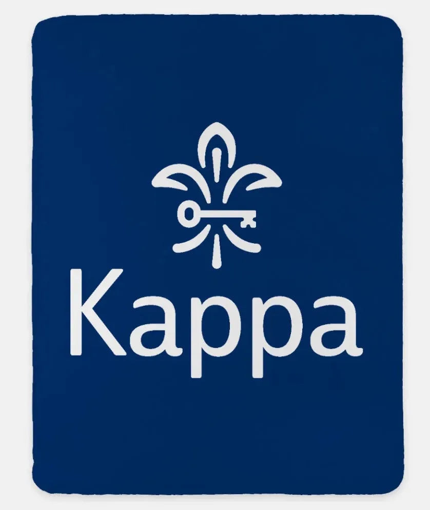 Kappa Sherpa XL 60x80 Sherpa Blanket - Blue Throw Blankets
