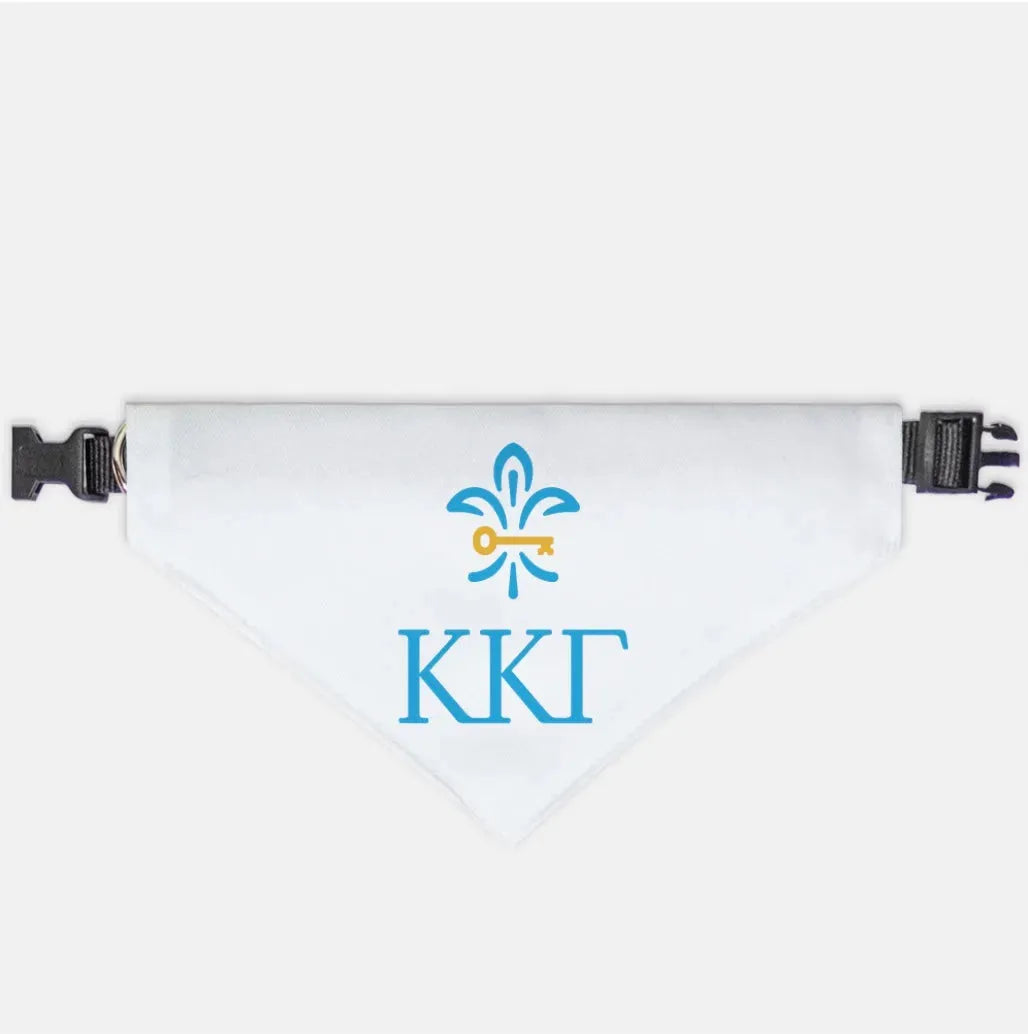 Kappa Kappa Gamma Pet Bandana XL Pet Bandanas