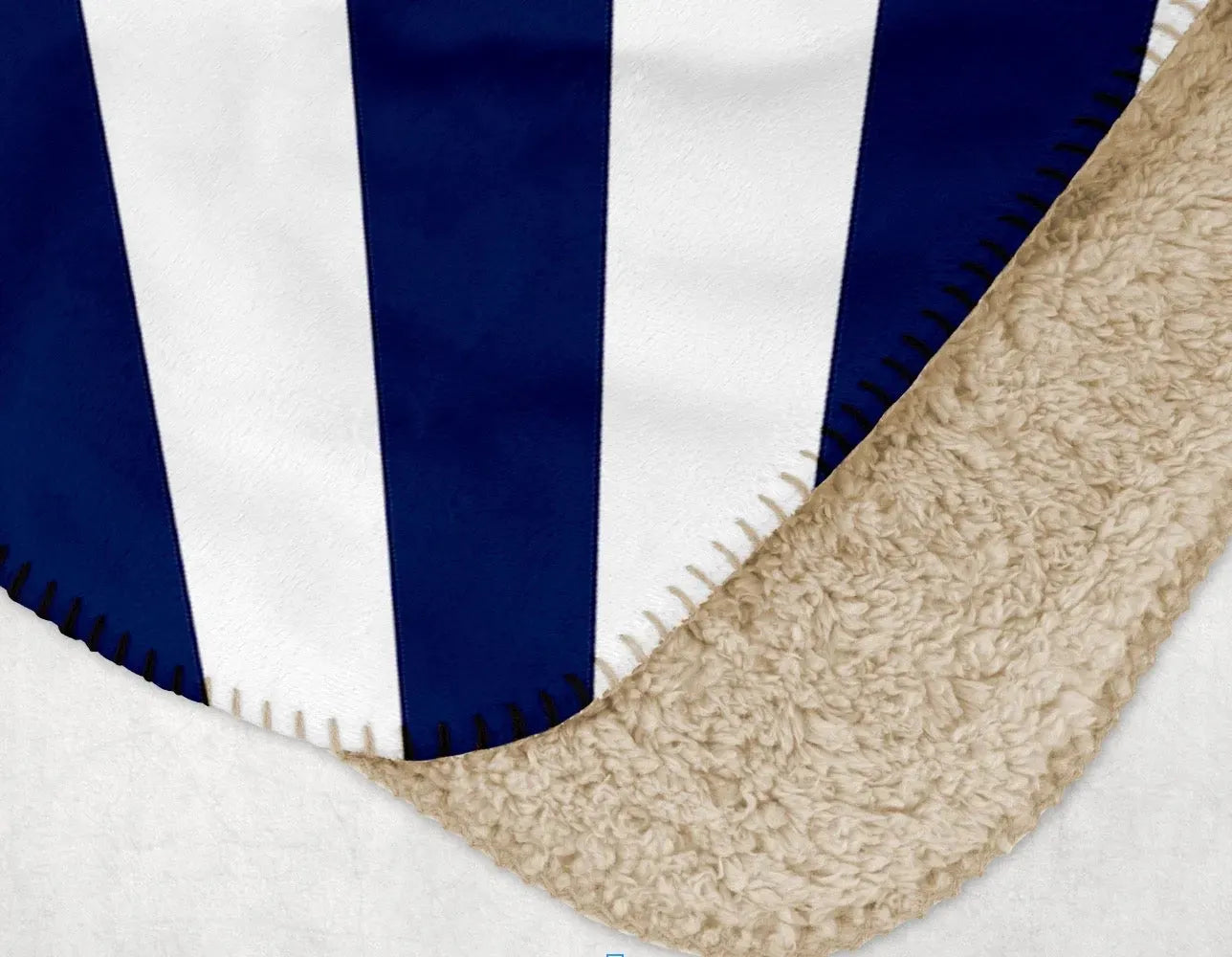 University of South Alabama XL 60x80 Blue Starburst Sherpa Blanket Throw Blankets