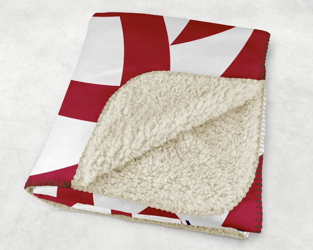 University of South Alabama XL 60x80 Red Tribal Sherpa Blanket Throw Blankets