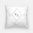 Kappa Delta 18" Throw Pillow Cover - Greek Diamond | Custom Gifts | Campus Greek Fit