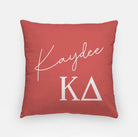 Kaydee 18" Throw Pillow Cover | Custom Kappa Delta Gifts & Dorm Decor | Campus Greek Fit