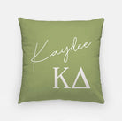 Kaydee 18" Throw Pillow Cover | Custom Kappa Delta Gifts & Dorm Decor | Campus Greek Fit