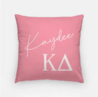 Kaydee 18" Throw Pillow Cover | Custom Kappa Delta Gifts & Dorm Decor | Campus Greek Fit