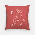 Kappa Delta 18" Throw Pillow Greek Rose | Custom Kaydee Gifts & Decor