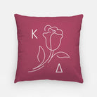 Kappa Delta 18" Throw Pillow Greek Rose | Custom Kaydee Gifts & Decor