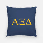 Alpha Xi Delta Blue Throw Pillow Cover - Greek Letters 18" | Custom Gifts | Dorm Decor | Festive Fit Home