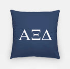 Alpha Xi Delta Blue Throw Pillow Cover - Greek Letters 18" | Custom Gifts | Dorm Decor | Festive Fit Home