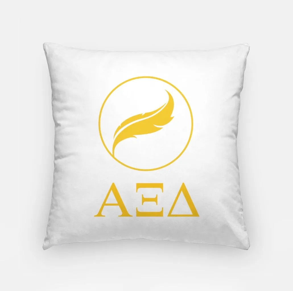 Alpha Xi Delta Blue Throw Pillow Cover - Greek Letters 18" | Official Gifts and Decor