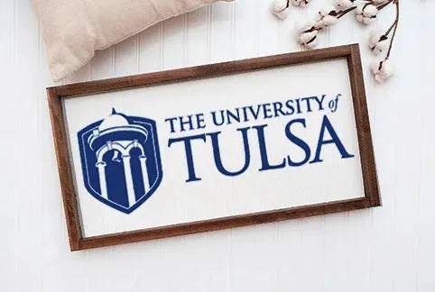 University of Tulsa Large 12x24 Traditional Wood Framed Sign Wall Art & Signs