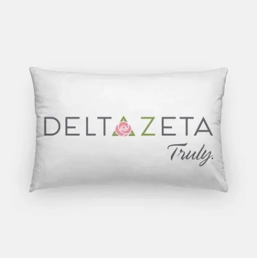 Delta Zeta Traditional Lumbar Pillow Cover | Official DZ Merch | Decor