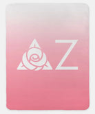 Delta Zeta Sherpa Blanket XL 60x80 Gradient | Official DZ Merchandise