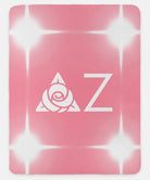 Delta Zeta Sherpa Blanket - Flashing Lights - 60"x80" | Custom Gifts | Festive Fit Home