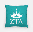 Zeta Tau Alpha Pillow Cover - Greek Letters Knockout 18" | Custom Gifts and Decor | Festive Fit Home