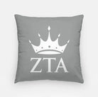 Zeta Tau Alpha Pillow Cover - Greek Letters Knockout 18" | Custom Gifts and Decor | Festive Fit Home