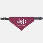 Alpha Phi Pet Bandana - Bordeaux | Official Accessories | Custom Gifts | Festive Fit Home