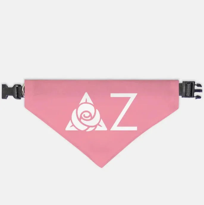 Delta Zeta Traditional Pet Bandana - Pink XL Pet Bandanas