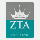 Zeta Tau Alpha XL 60x80 Sherpa Blanket Color Split | ZTA Gifts & Decor