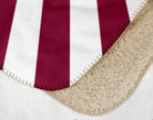 Pi Phi Sherpa Blanket - Wine Starburst 60"x80" Throw Blankets