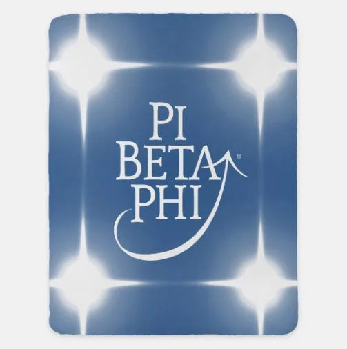 Pi Beta Phi Blanket  Blue Flashing Lights 60"x80" | Official Gift Shop