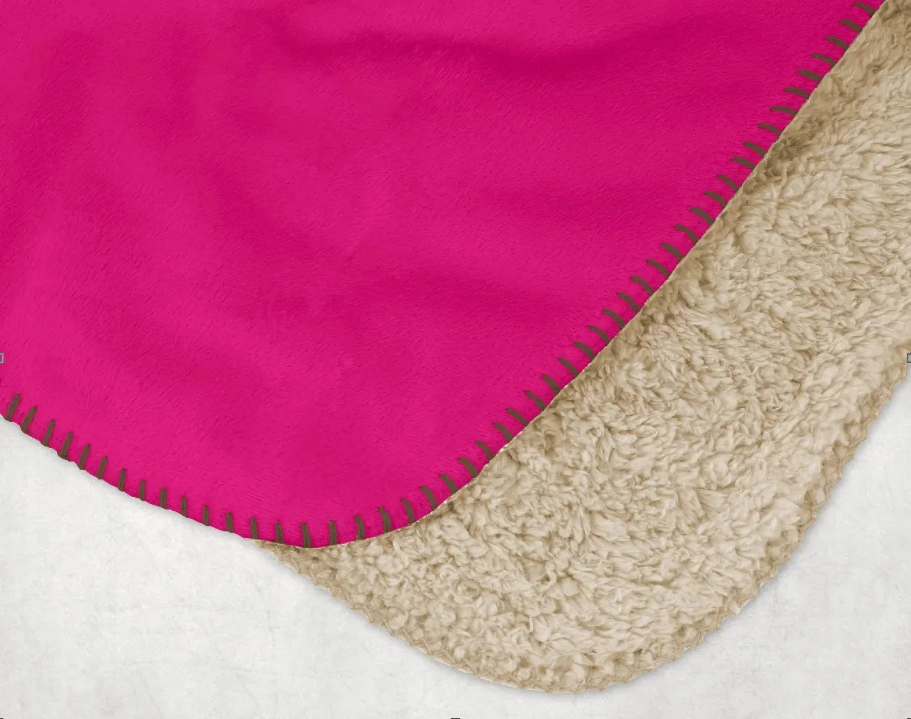 Zeta Tau Alpha XL 60x80 Sherpa Blanket - Color Block Throw Blankets