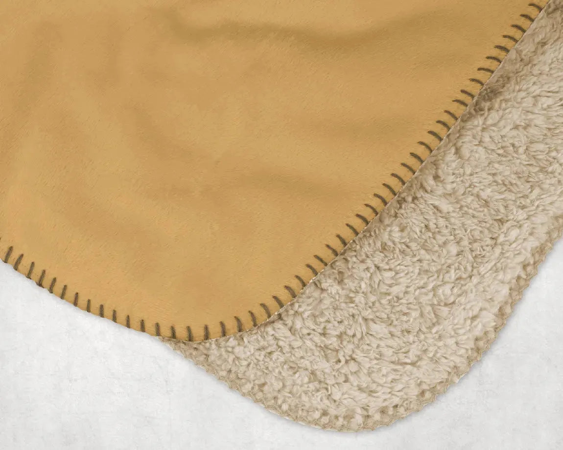 Delta Gamma XL 60x80 Sherpa Throw Blanket - Color Block Throw Blankets