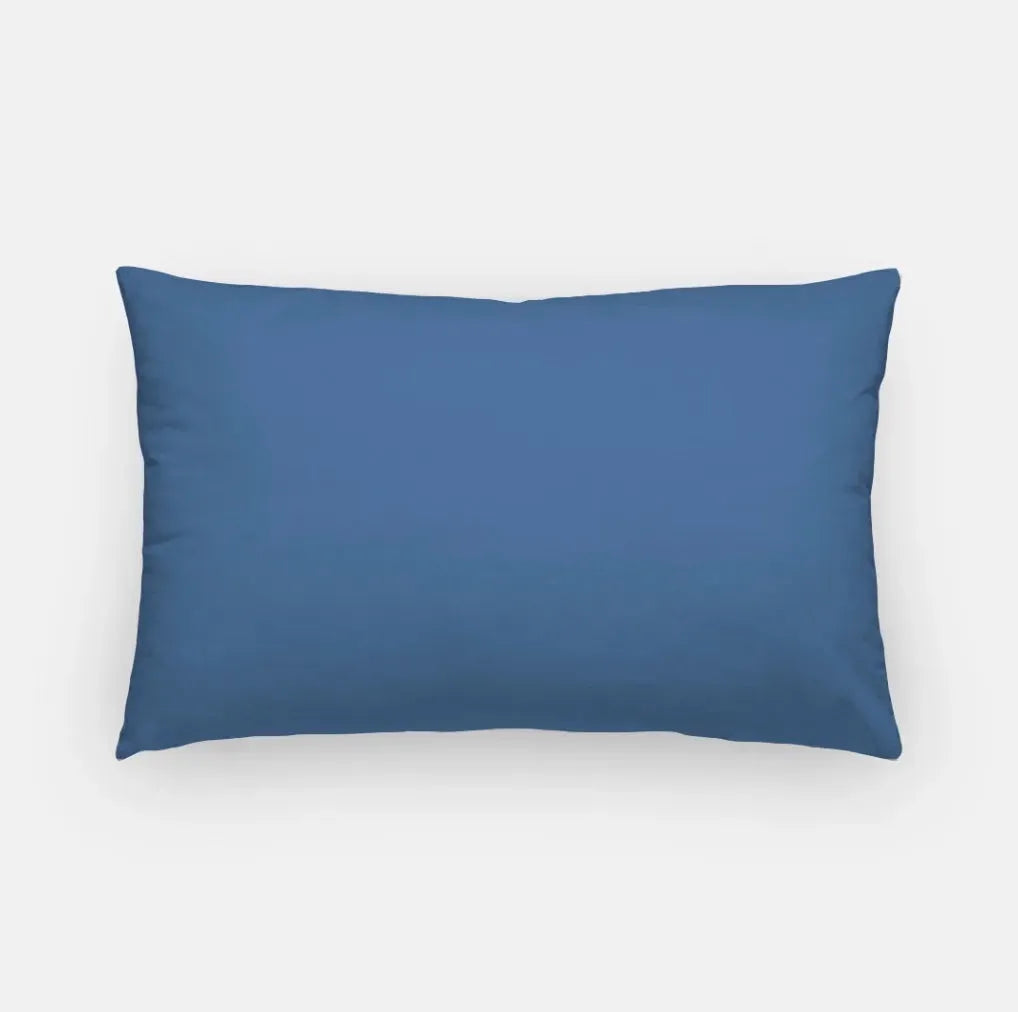 Pi Beta Phi Lumbar Pillow Cover - Silver Blue Diamond Pillow Covers