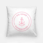 Delta Gamma 18" Throw Pillow Cover - Do Good Sisterhood Pink Pillow Covers