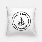 Delta Gamma 18" Throw Pillow Cover - Do Good Sisterhood Black Pillow Covers