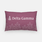 Delta Gamma Floral Lumbar Pillow Cover Hope Rose Pillow Covers