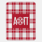 Alpha Omicron Pi XL 60x80 Plaid Sherpa Blanket | Official Gift Shop