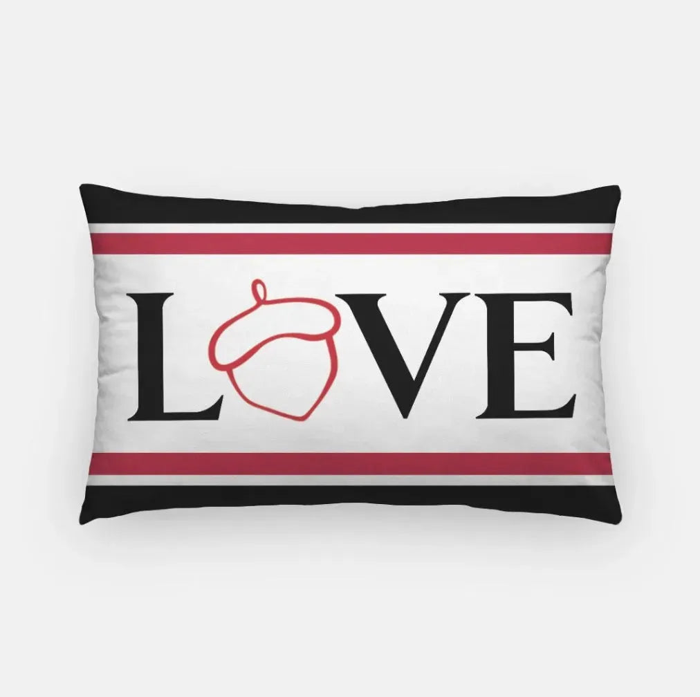 Alpha Gamma Delta Lumbar Throw Pillow Cover - LOVE Acorn Pillow Covers