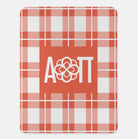 Alpha Omicron Pi XL 60x80 Plaid Sherpa Blanket | Official Gift Shop