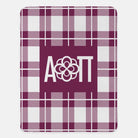 Alpha Omicron Pi XL 60x80 Plaid Sherpa Blanket | Official Gift Shop