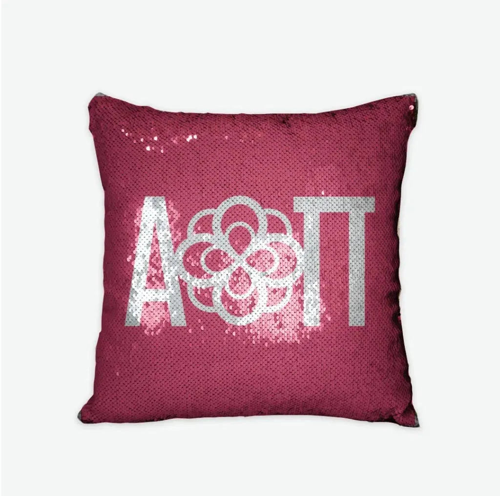 Alpha Omicron Pi Sequin Throw Pillow Cover Pillow Covers