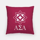 Alpha Sigma Alpha Throw Pillow Cover - Logomark Greek Letters 18" 