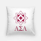 Alpha Sigma Alpha Throw Pillow Cover - Logomark Greek Letters 18" 