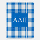 Alpha Delta Pi XL 60x80 Plaid Sherpa Blanket | ADPi Gifts & Decor