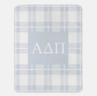 Alpha Delta Pi XL 60x80 Plaid Sherpa Blanket | ADPi Gifts & Decor