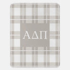 Alpha Delta Pi XL 60x80 Plaid Sherpa Blanket | ADPi Gifts & Decor