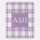 Alpha Delta Pi XL 60x80 Plaid Sherpa Blanket | ADPi Gifts & Decor