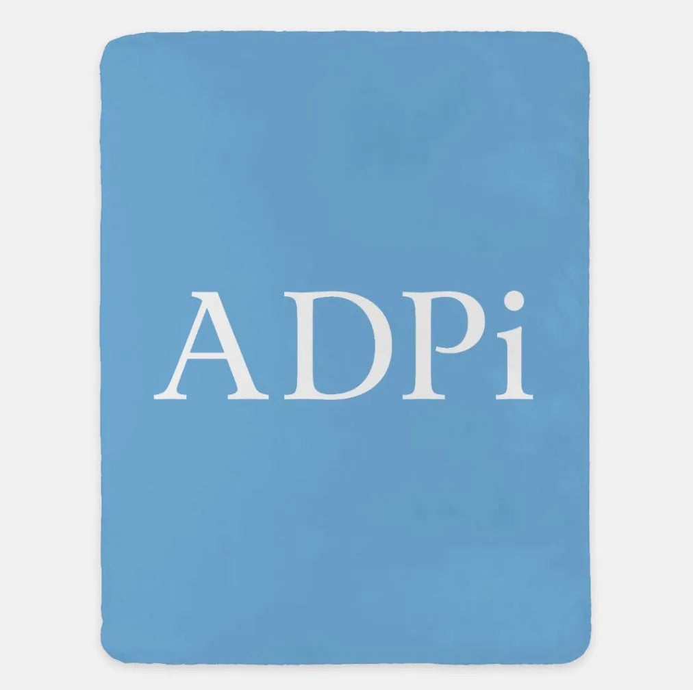 ADPi XL 60x80 Sherpa Throw Blanket | Official Alpha Delta Pi Gift Shop