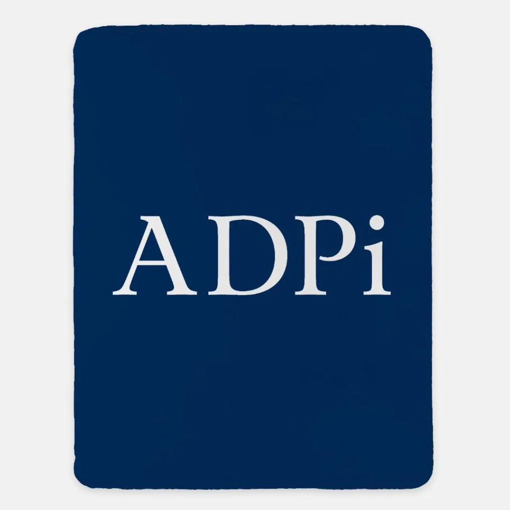 ADPi XL 60x80 Sherpa Throw Blanket | Official Alpha Delta Pi Gift Shop