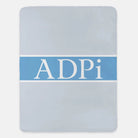 ADPi XL 60x80 Sherpa Blankets - Center Band | Alpha Delta Pi Gifts