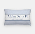 Alpha Delta Pi Lumbar Pillow Cover - Diamond Pattern | Custom Gifts | Festive Fit Home